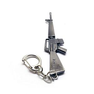 Afreeto M16 Pubg Gun Metal Keychain Black