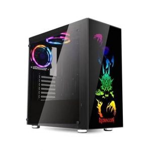 Redragon Steeljaw Pro ATX Mid-Tower Gaming PC Case (GC608)