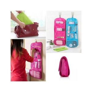 Charming Closet Portable Travel Customize Bag (Blue & Pink)