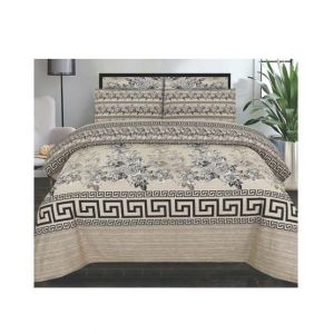 Chenab Collection Double Size Bed Sheet (232)