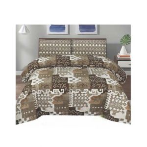 Chenab Collection Double Size Bed Sheet (786-448)