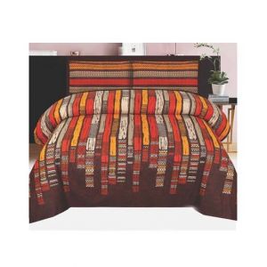 Chenab Collection Double Size Bed Sheet (786-450)