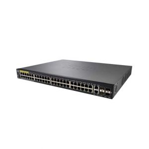Cisco 48-Port Gigabit PoE+ Managed Network Switch With 2 SFP Combo Ports (SF350-48P)