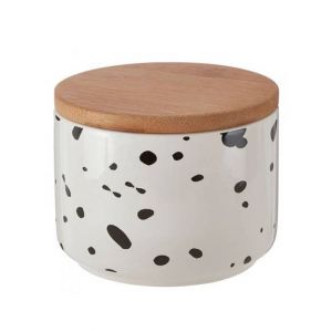 Premier Home Speckled Small Storage Canister - White (723042)