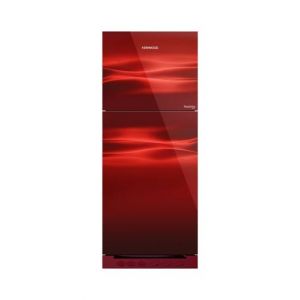 Kenwood Sapphire Glass Door Freezer-On-Top Refrigerator 11 Cu.Ft Maroon (KRF-23357)