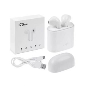 SS Traders i7S TWS Dual Bluetooth Wireless Earbuds White