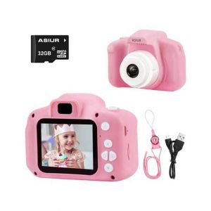 Consult Inn 1080P Digital Camera With 32GB SD Card Pink