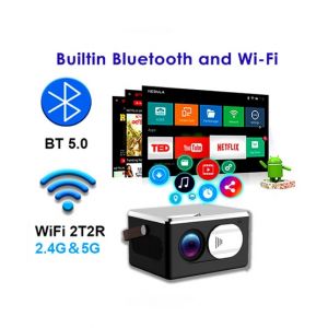 Cool Boy Mart Mini Smart android Projector (BLJ480)