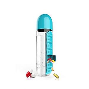 Cool Boy Mart 2 in 1 Water Bottle And Pill Organizer