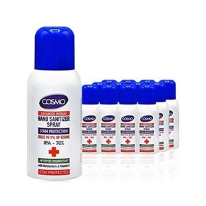 Cosmo Advanced Instant Hand Sanitizer Spray 100ml Pack Of 12 (70% Alcohol ISO Certified)
