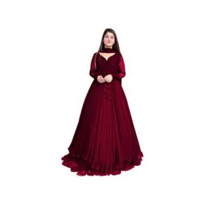 Azhari Traders Two Layers Front & Back Maxi With Dupatta - 3Pcs