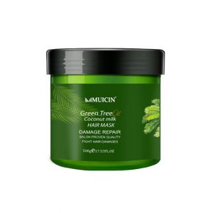 Muicin Green Tea & Coconut Milk Hair Keratin Protein Mask - 500g