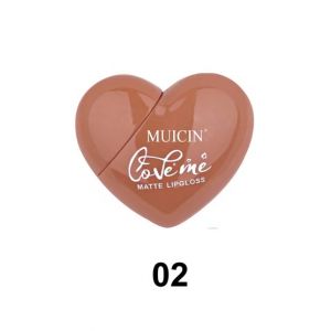 Muicin Heart Matte Long Lasting Lipgloss - (02)