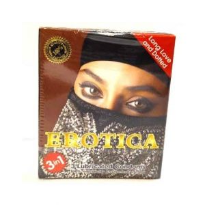 iBuks Erotica Lubricated Condom (Pack Of 3)