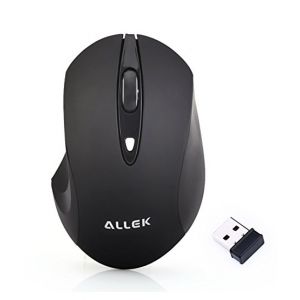 Dawood Ent Silent Wireless Mouse With Nano Receiver Black
