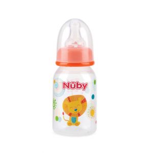 Nuby Standard Neck Feeding Bottle Orange - 120ml (NV03003)