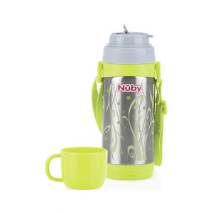 Nuby Stainless Steel Thermo Flowing Spout Cup - 360ml (ID10278)