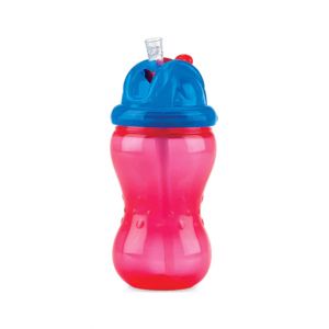 Nuby No Spill Straw Cup Pink - 240ml (NV0404001)