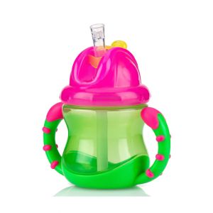 Nuby No Spill 2 Handle Straw Cup Green (0404002)
