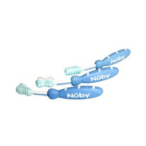Nuby Toothbrush For Kid’s Blue - 3Pcs (ID754)