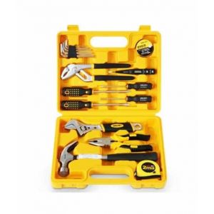 Deli Soft Grip Tools Kit With Fiber Case 16-Pieces (3701)