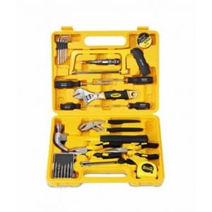 Deli Soft Grip Tools Kit With Fiber Case 25-Pieces (3702)