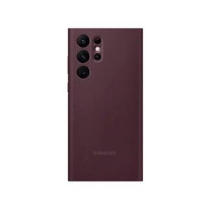 Samsung Galaxy Smart Clear View Cover For S22 Ultra Burgundy