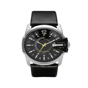 Diesel Analog Leather Men's Watch Black (DZ1295)