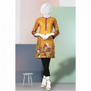 Diners Summer Collection Delux Unstiched Shirt Orange (WU10034)