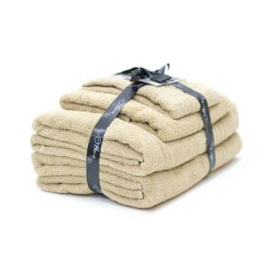 Mizaj Warm Sand Bath Hand And Guest Towel Set Of 4 (MHT4-206)