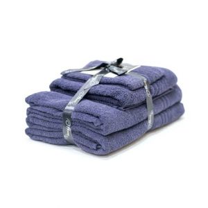 Mizaj Violet Haze Bath Hand And Guest Towel Set Of 4 (MHT4-208)