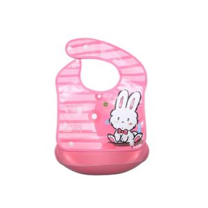 Komfy Washable Plastic Bibs For Kid's Pink (NBA130)