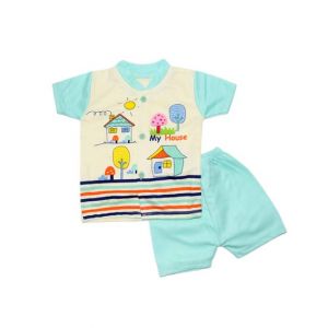 Komfy My House Printed Unisex Suit For Kid's (NBN129)