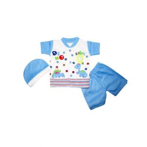 Komfy Printed 3 Piece Suit For Kid's Blue (NBN120)