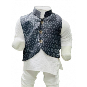 Rg Shop Kameez Shalwar With West Coat 3pcs Suit for Boys