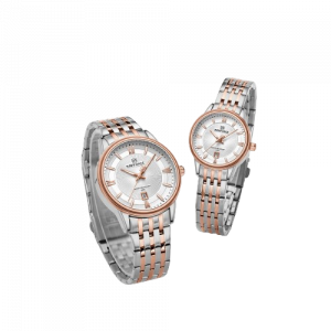 Naviforce Exlcusion Date Edition Watch For Couple Silver (nf-8040-c-2)