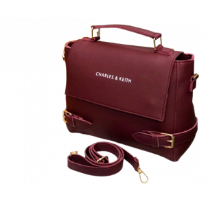 RG Shop Charles &amp; Keith Handbag For Women-Mehroon