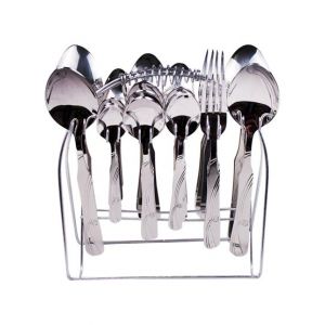 ShopEasy Steel Spoons Forks Cutlery Set - 29 Pcs
