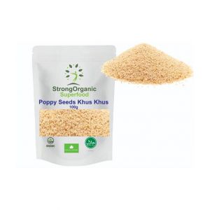 Organic Superfoods White Poppy Seeds Khus Khus - 100gm