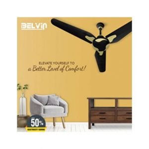 Belvin Magnum Platinum Ceiling Fan - Black