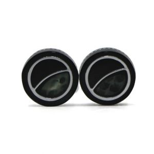 Cufflers Vintage Black Round Cufflinks for Men’s Shirt - (CU-1018)