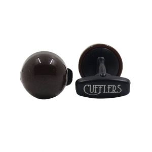 Cufflers Stylish Circle Brown Designer Cufflinks - (CU-4022)