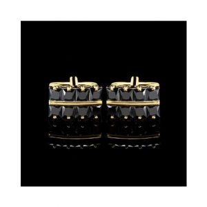Cufflers Designer Black Rectangle French Cufflinks - (3017)