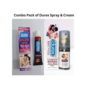 Health Hub Durex Combo Deal Timing Delay Spray Cream
