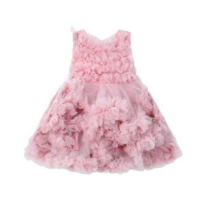 HnH Marketing Turkish Frill Fairy Frock For Women Green-9-10 Years-Pink