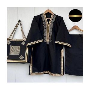 Pista Collection Shirt, Plazoo and Handbag-Black