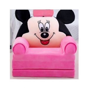 Easy Shop 2 in 1 Cute Children Mickey Mouse Foldable Sofa Bed Pink