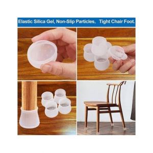 Easy Shop 4Pcs Silicone Non Slippery Chair Foot Rubber
