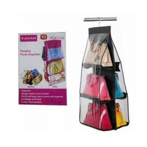 Easy Shop 6 Pocket Foldable Hanging Bag Organizer