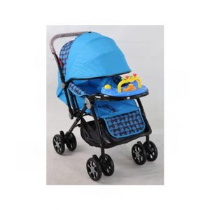 Easy Shop Baby Stroller with Toys Blue